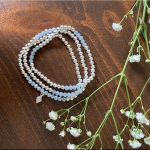 NEW Beaded Stacking Stretch Bracelets- Set of 3